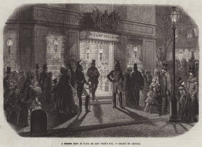 A Bonbon Shop in Paris on New Year
